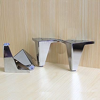 furniture cabinet metal legs corner feet stainless steel chrome polish|Amazon.com: Cabinet Feet Metal.